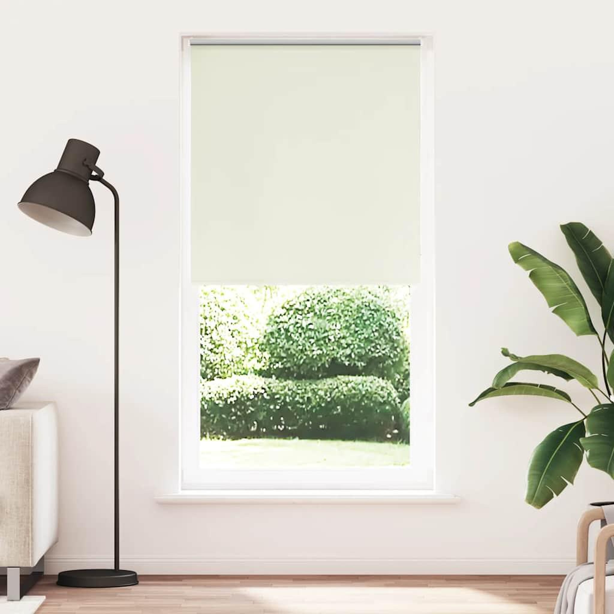 Voir la diapositive 2 : VIDAXL Store enrouleur occultant blanc casse 110x210 cm largeur tissu