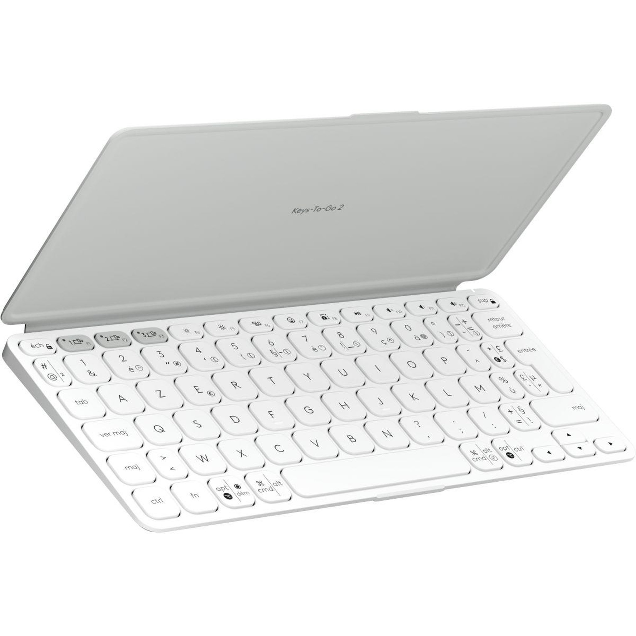 Voir la diapositive 1 : Logitech Etui Keys-To-Go 2 universel Gris Pale