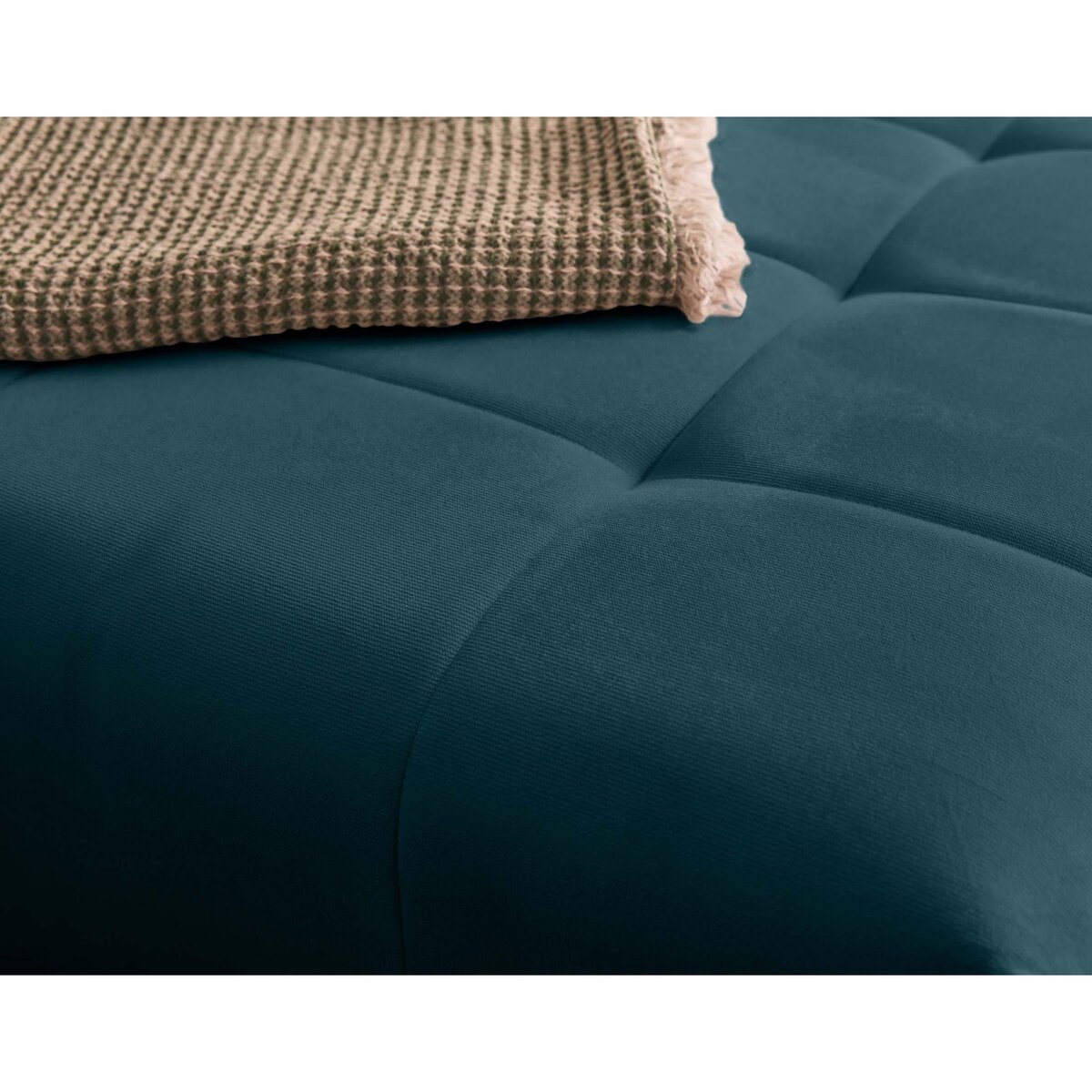 BEST MOBILIER Petra - canapé d'angle réversible - convertible avec coffre - 4 places - en velours