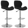 Voir la diapositive 2 : VIDAXL Tabourets de bar lot de 2 noir velours