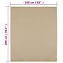 Voir la diapositive 5 : VIDAXL Draps-housses Jersey 2 pcs Taupe 160x200 cm Coton