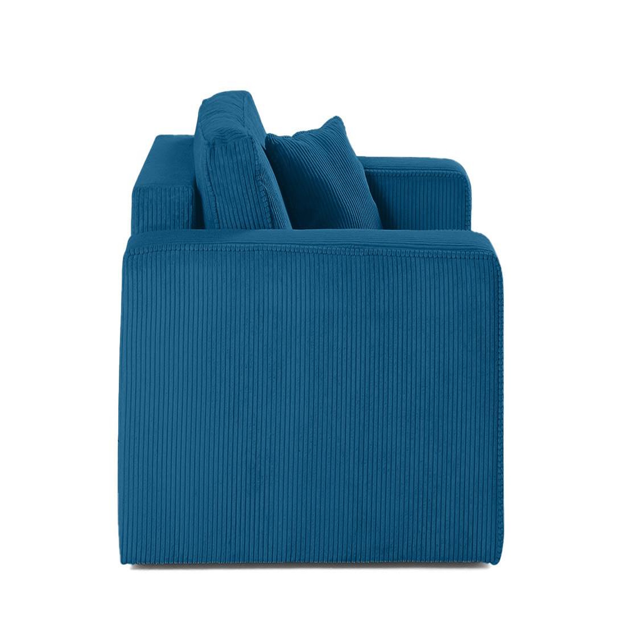 Voir la diapositive 2 : BEST MOBILIER Topaze - fauteuil - en velours côtelé