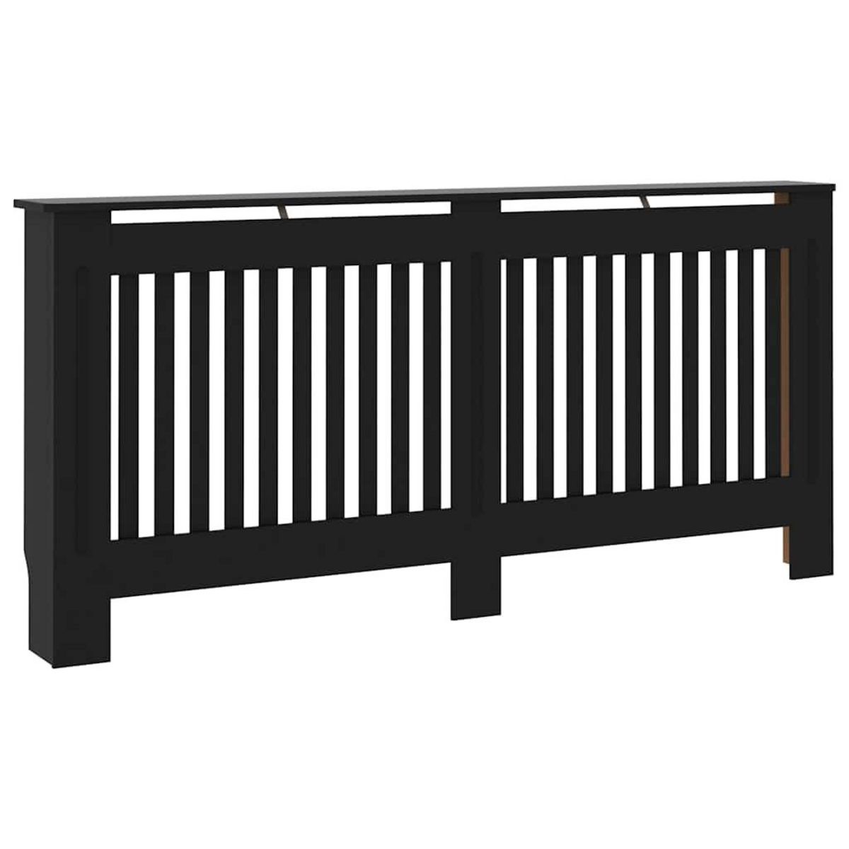 VIDAXL Cache-radiateur noir 172x19x81,5 cm MDF