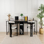 Voir la diapositive 4 : Habitat et Jardin Bureau en bois  Twin Study Desk  - 240 x 60 x 74 cm - AnthraciteNoir