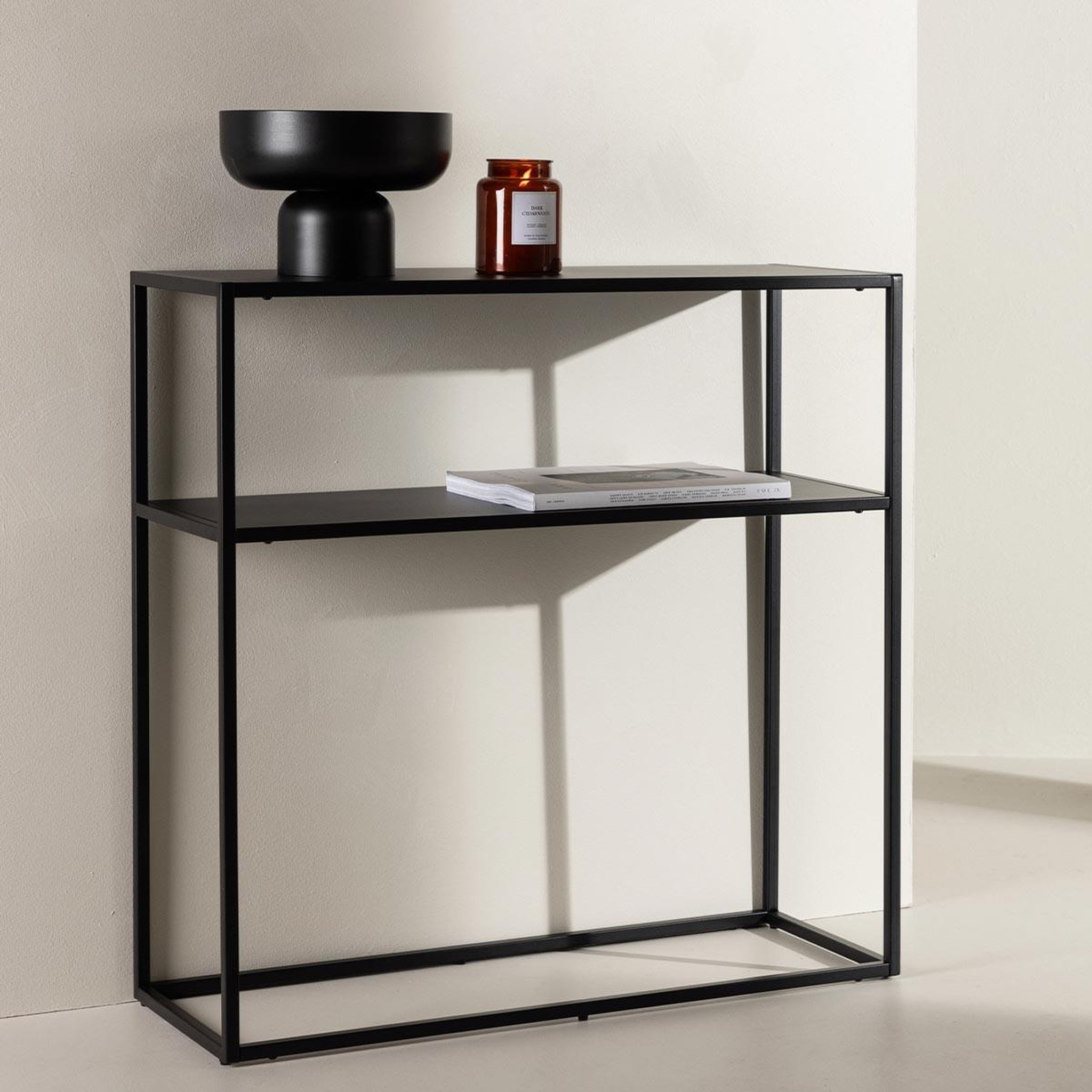 Voir la diapositive 5 : Paris Prix Console design en métal  georgetown  80cm noir