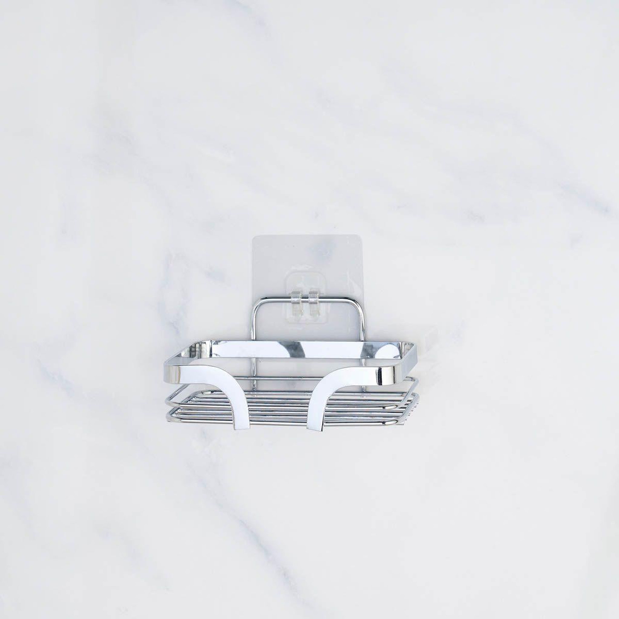 Voir la diapositive 2 : Douceur d'Intérieur Porte savon adhésif  filaire premium  14cm chrome