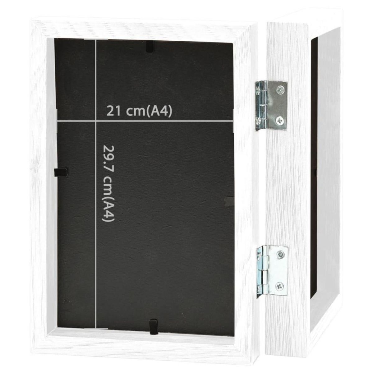 VIDAXL Cadre photo depliable en deux Blanc 2x(21x29,7 cm)