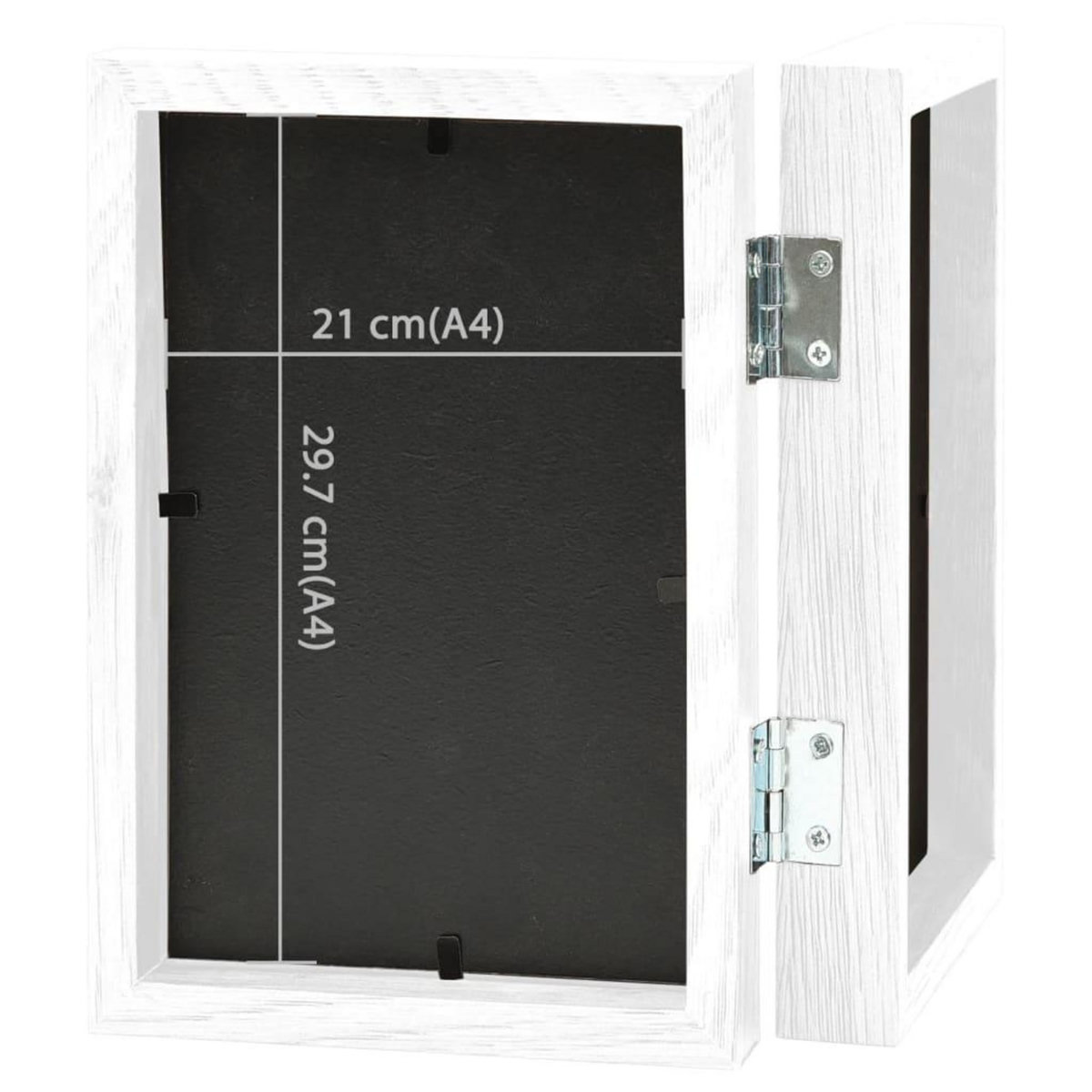 VIDAXL Cadre photo depliable en deux Blanc 2x(21x29,7 cm)