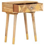 Voir la diapositive 2 : VIDAXL Table de chevet 43 x 30 x 58 cm Bois de manguier massif