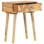 Voir la diapositive 2 : VIDAXL Table de chevet 43 x 30 x 58 cm Bois de manguier massif