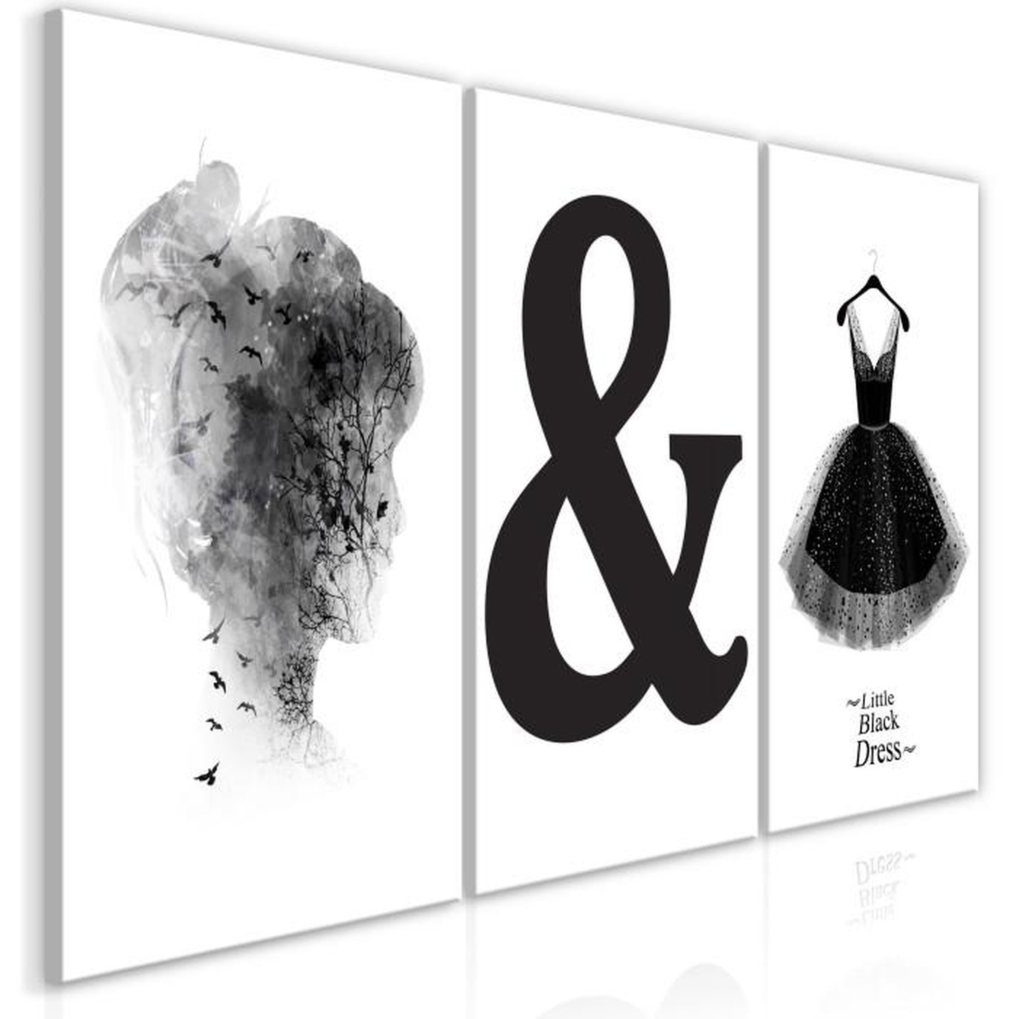 Voir la diapositive 1 : Paris Prix Tableau Imprimé  Women's Style 3 Panneaux  60x120cm