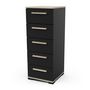Voir la diapositive 2 : Chiffonnier 5 tiroirs L39 cm LIZZIE