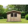 Voir la diapositive 2 : Habitat et Jardin Abri de jardin bois 9.4 m²  Lys  - 320 x 298 x 225 cm - 28 mm