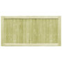 Voir la diapositive 3 : VIDAXL Portillons de jardin 2 pcs Bois de pin impregne 300x75 cm