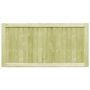 Voir la diapositive 3 : VIDAXL Portillons de jardin 2 pcs Bois de pin impregne 300x75 cm