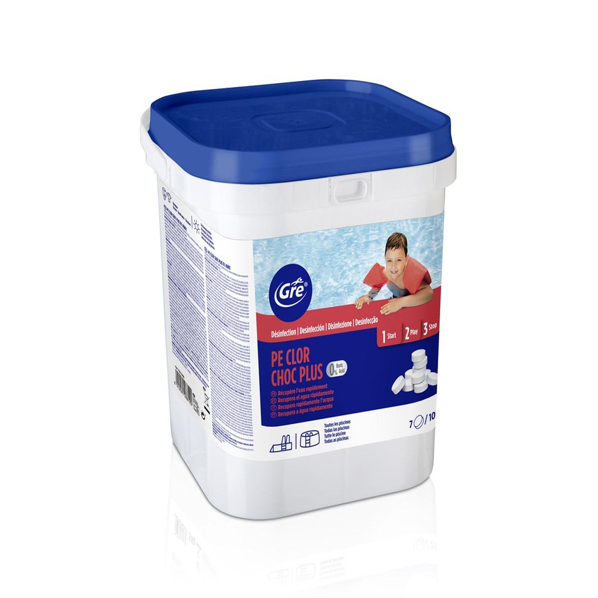 GRE Chlore choc sans acide borique 5 kg - gré