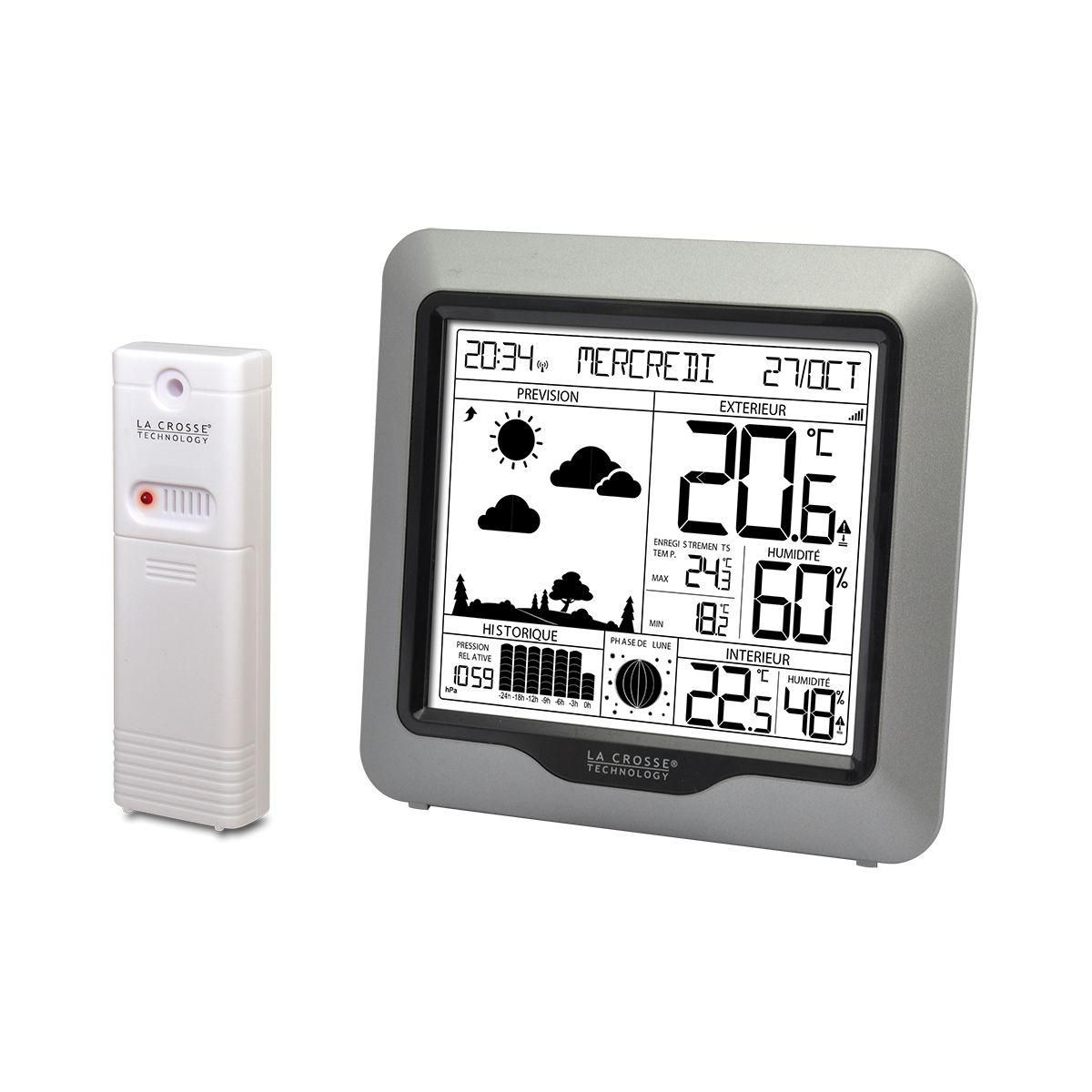 La crosse technology Station météo gris - WS6823-SIL