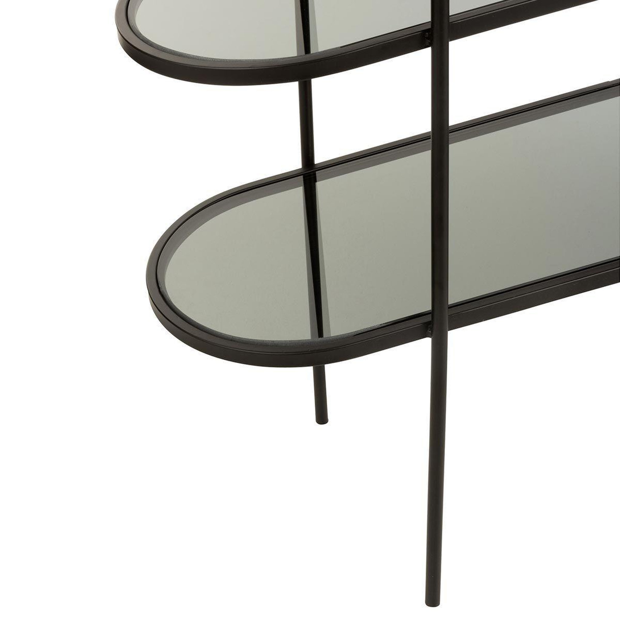 Voir la diapositive 4 : J-LINE Étagère 3 niveaux design  juto  100cm noir