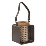 Paris Prix Lanterne en Métal Effet Rotin  Vintage  20cm Multicolore