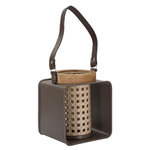 Paris Prix Lanterne en Métal Effet Rotin  Vintage  20cm Multicolore