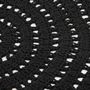 Voir la diapositive 4 : LABEL51 LABEL51 Tapis tricote Coton Rond 150 cm Noir