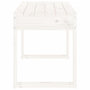 Voir la diapositive 4 : VIDAXL Banc de jardin blanc 80x38x45 cm bois massif de pin