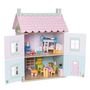 Voir la diapositive 4 : Le Toy Van Maison de poupées sweetheart Cottage - meubles inclus