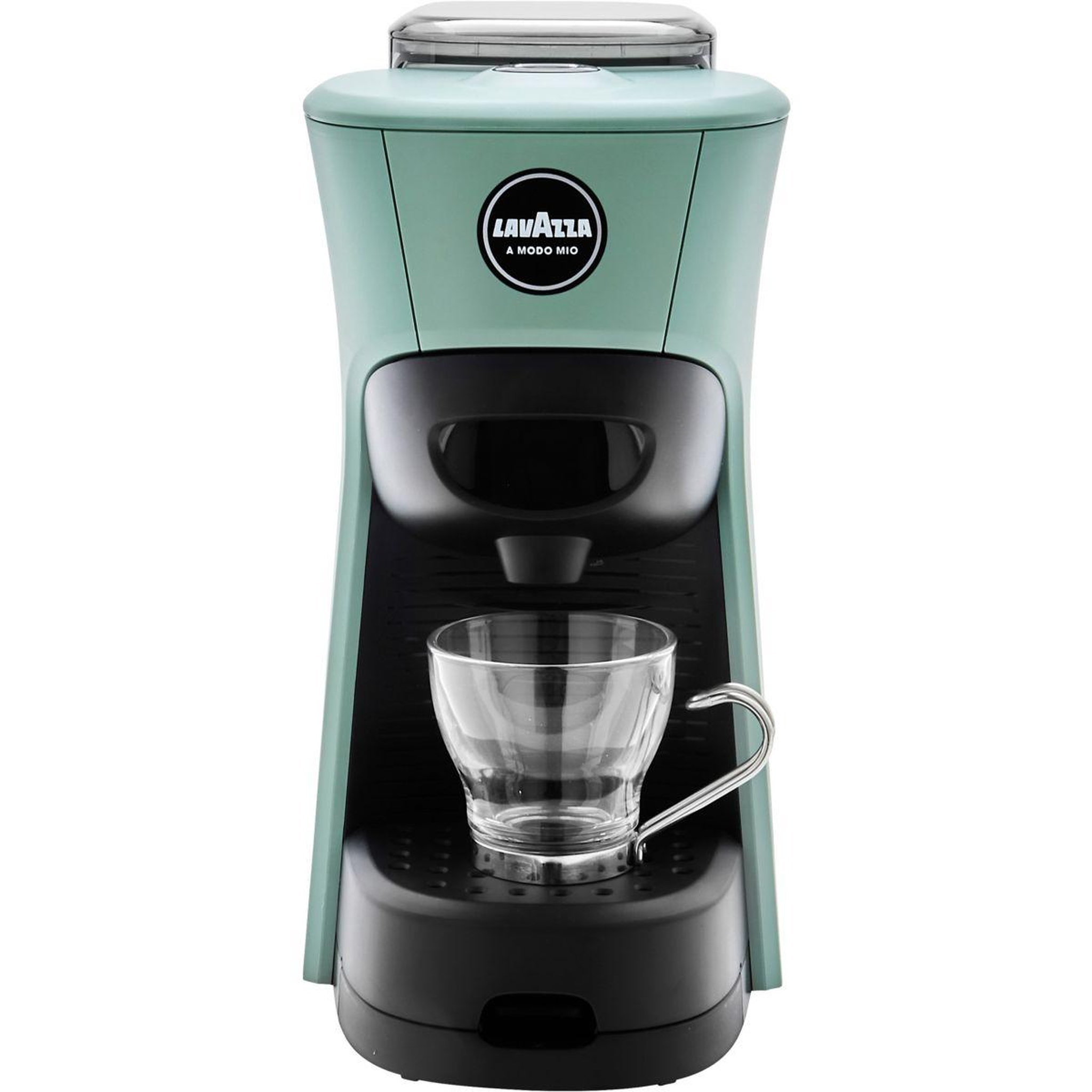 Voir la diapositive 2 : LAVAZZA Cafetière à dosette tiny eco verte