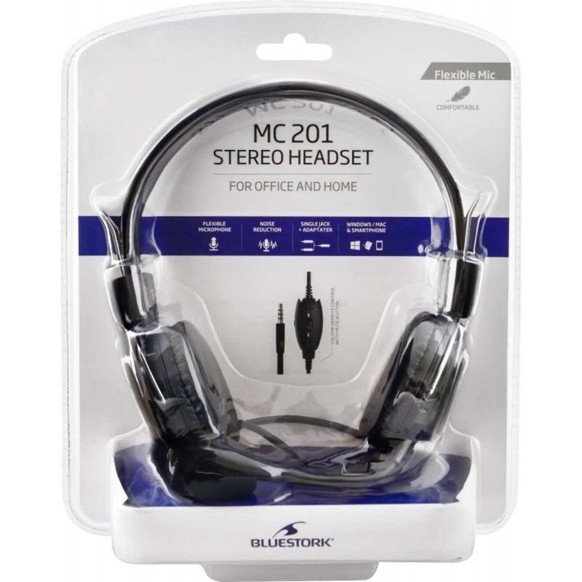 BLUESTORK Casque informatique BLUESTORK MC 201