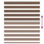 Voir la diapositive 5 : VIDAXL Store zebre marron 135x100cm largeur du tissu 130,9cm polyester
