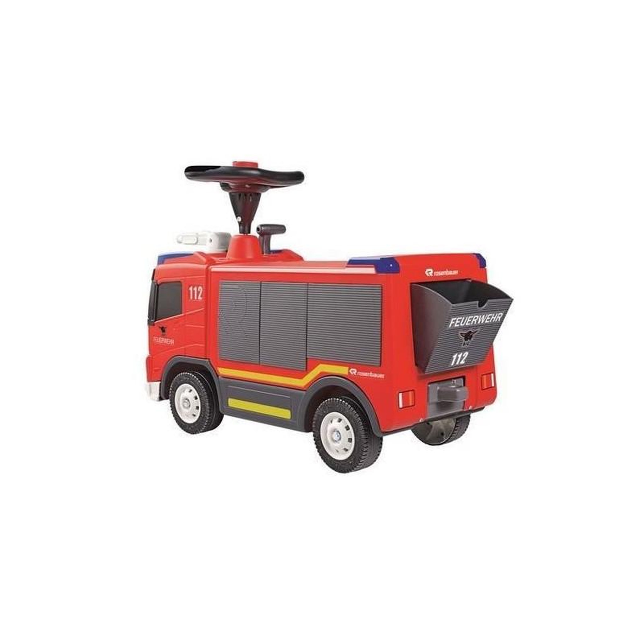 Voir la diapositive 2 : SMOBY Smoby - Big Camion de Pompier lance a eau - Volant avec klaxon - Fonction lance a eau - H 440mm - Dés 2 ans - Fabriqué en Euro