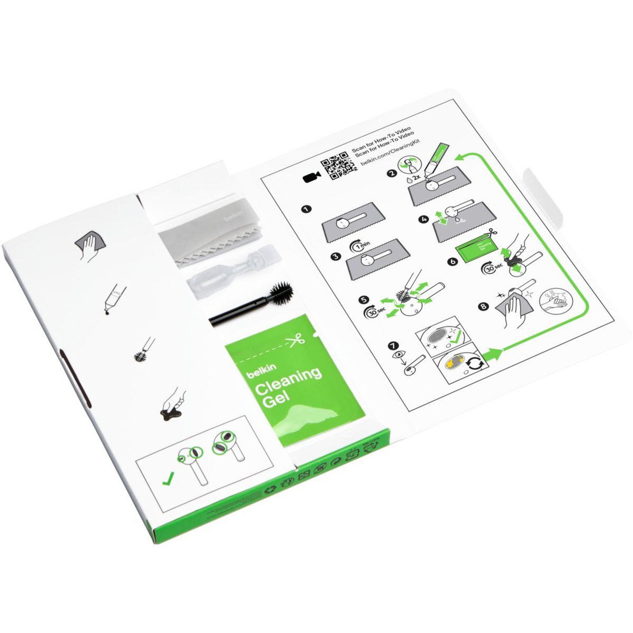 Voir la diapositive 2 : Belkin Kit Nettoy. pour écouteur