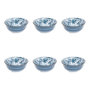 Voir la diapositive 1 : SECRET DE GOURMET Lot de 6 Bols en Porcelaine  Umami Feuille  15cm Bleu