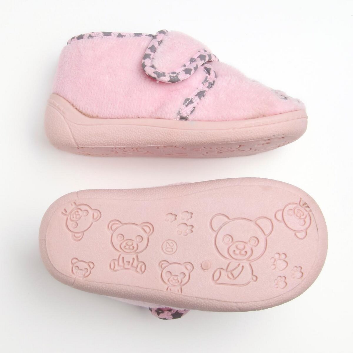 IN EXTENSO Chaussons chat à scratch bébé fille