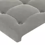 VIDAXL Tete de lit avec oreilles Gris fonce 93x16x78/88 cm Velours