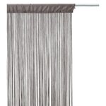 ATMOSPHERA Lot 2x Rideau fils - 90 x 200 cm - Gris