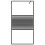 Voir la diapositive 3 : VIDAXL Paroi de douche Noir 100x195 cm Verre ESG transparent