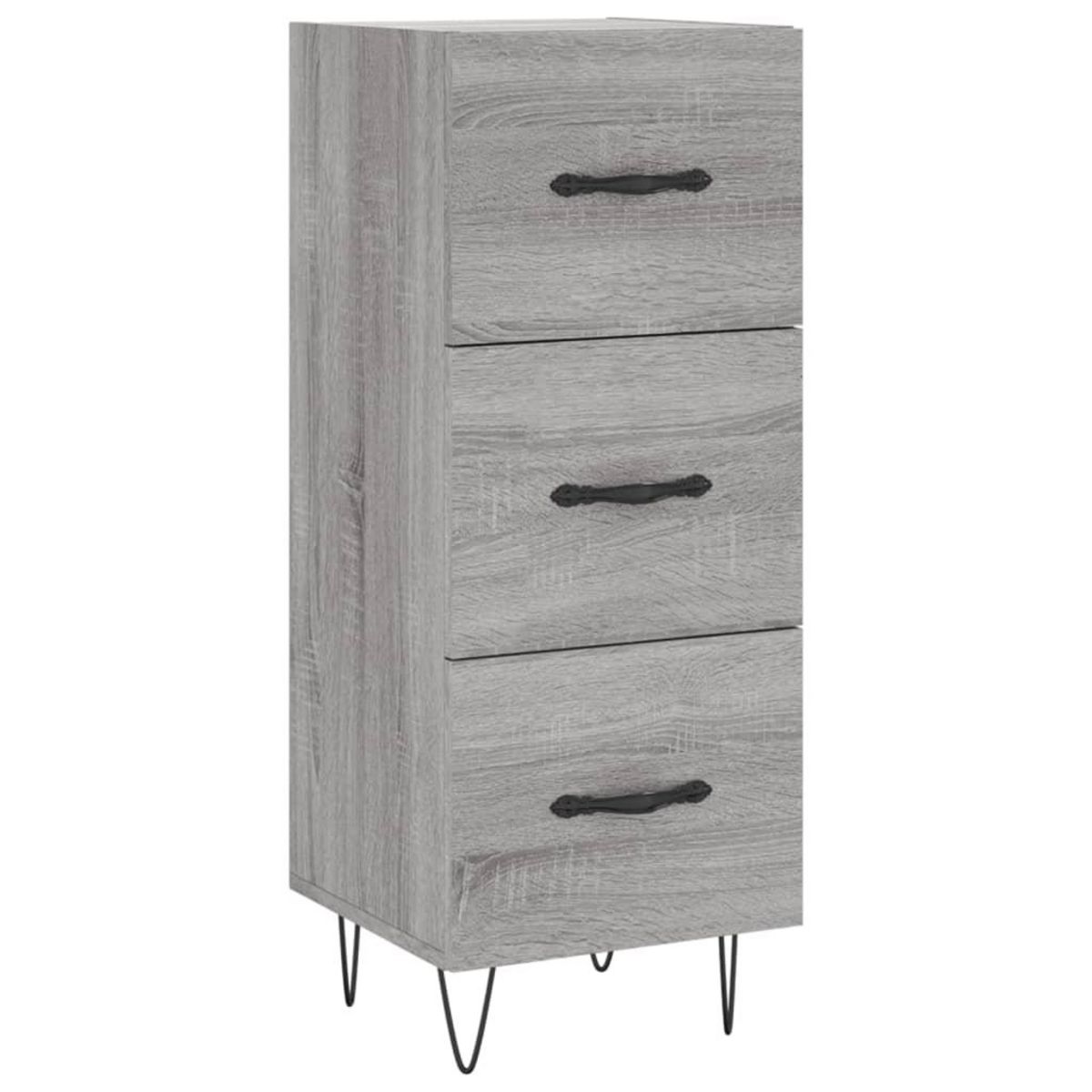 VIDAXL Buffet Sonoma gris 34,5x34x90 cm Bois d'ingenierie