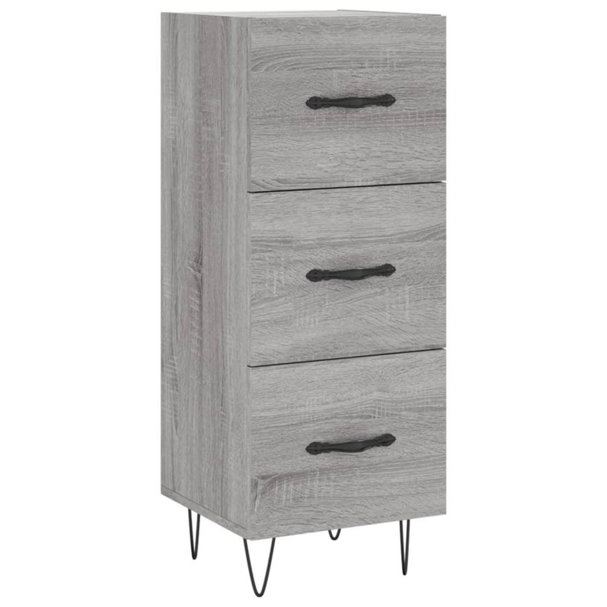 VIDAXL Buffet Sonoma gris 34,5x34x90 cm Bois d'ingenierie