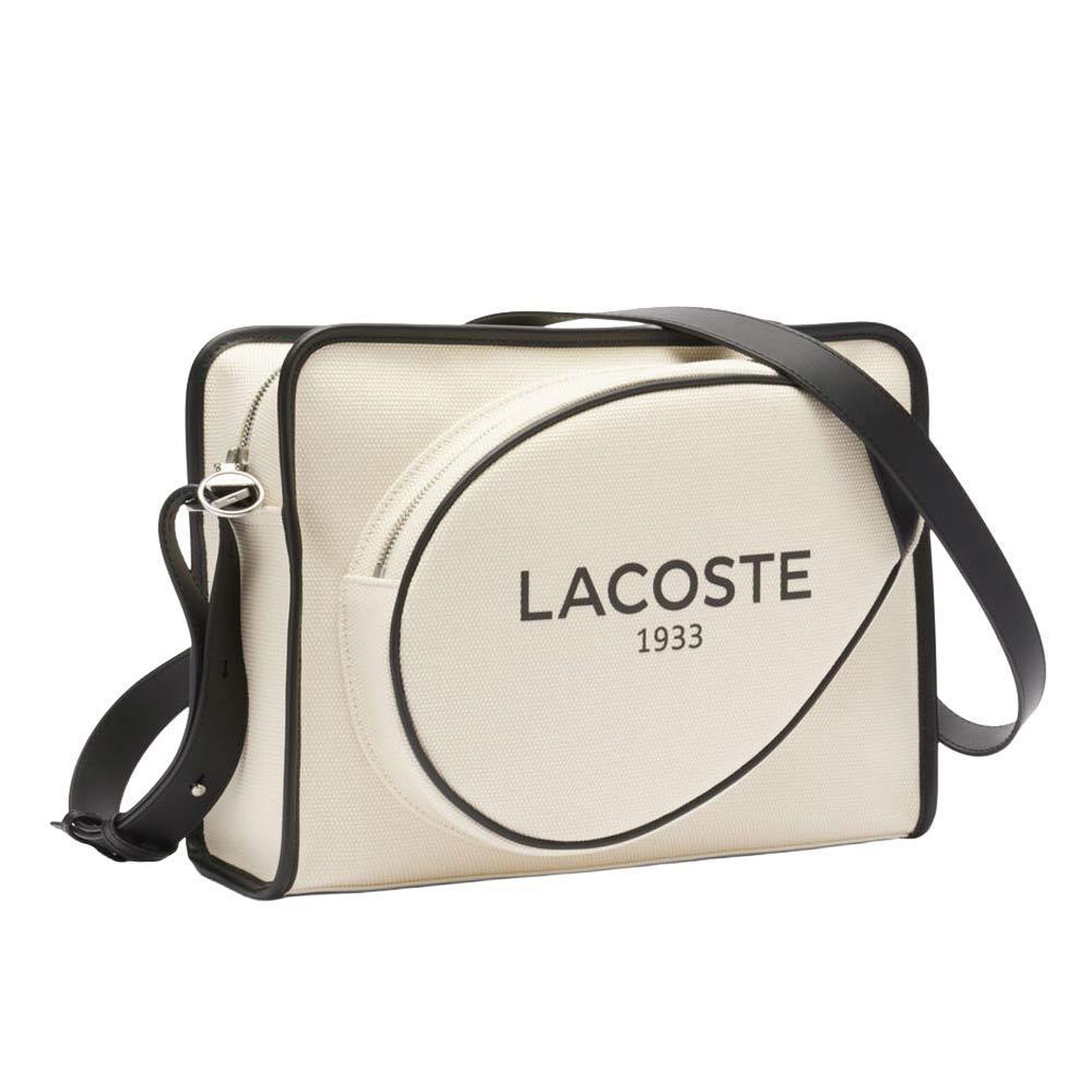 Voir la diapositive 4 : Lacoste Sac à bandoulière beige femme lacoste canvas