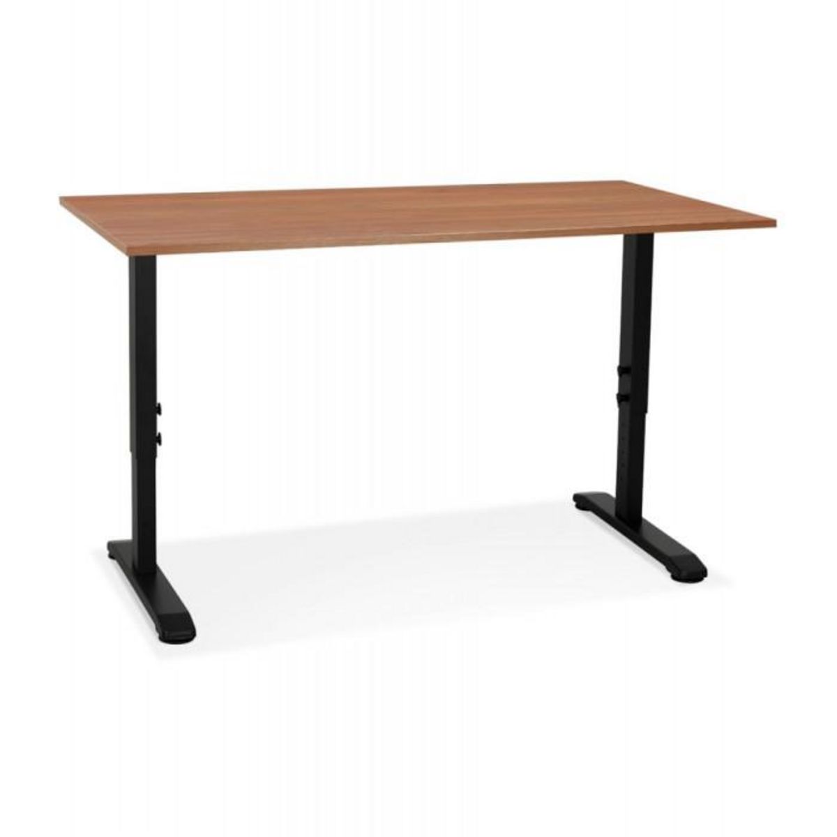Paris Prix Bureau Hauteur Réglable  Mathew  160cm Noir & Noyer