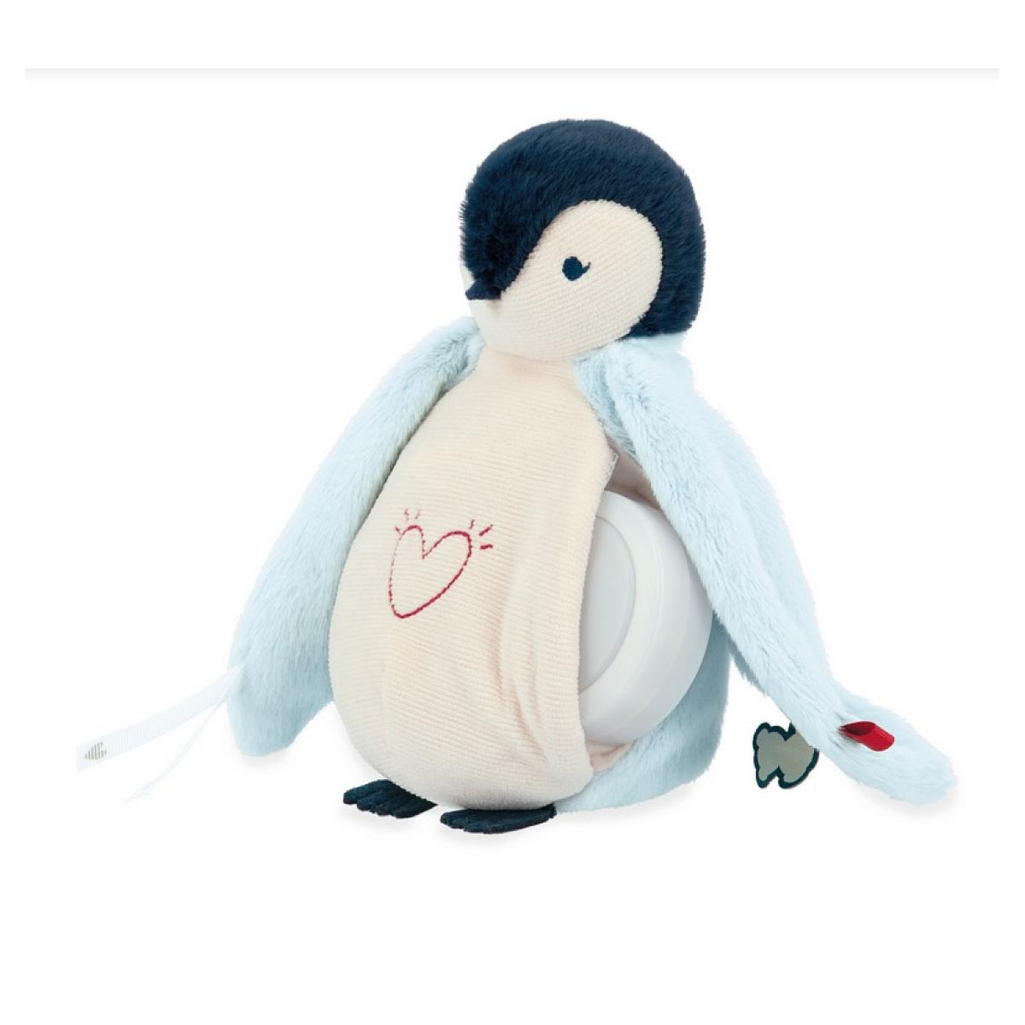 Voir la diapositive 2 : Kaloo Peluche veilleuse - Manchot bleu