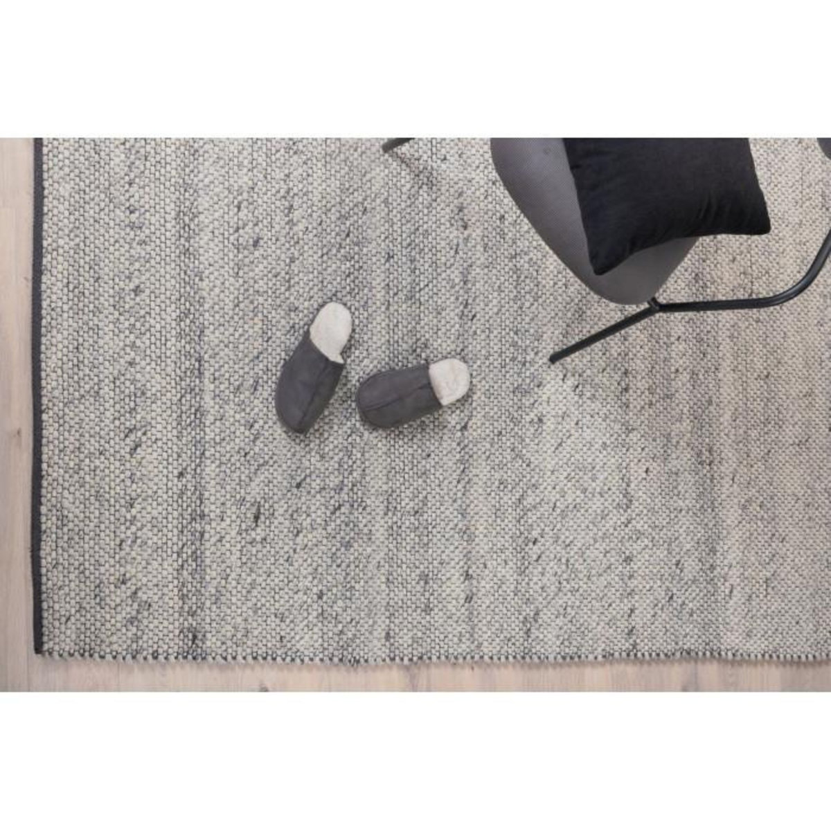 Paris Prix Tapis Déco en Laine  Ganga  171x243cm Gris