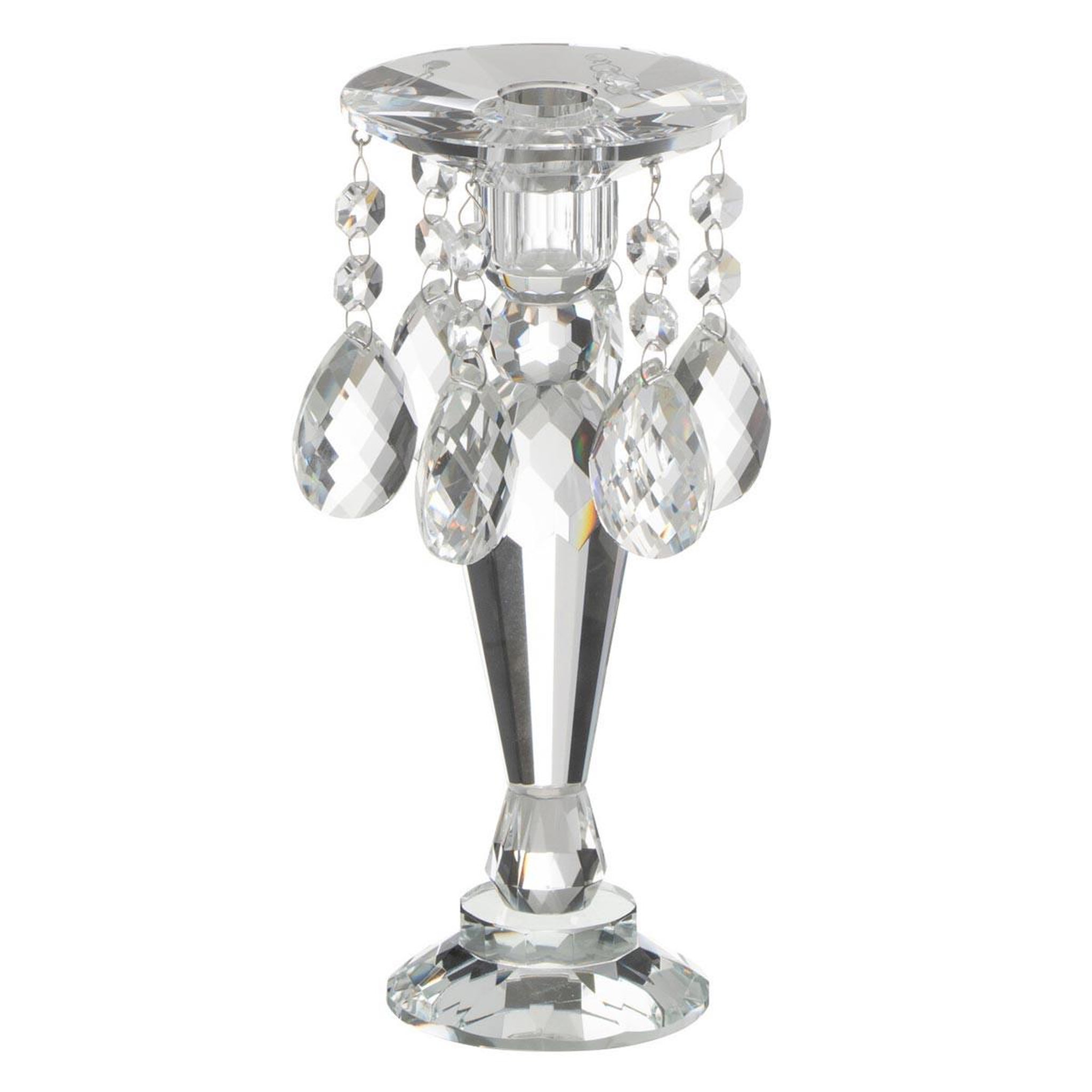 J-LINE Chandelier Design en Cristal  Louise  23cm Transparent