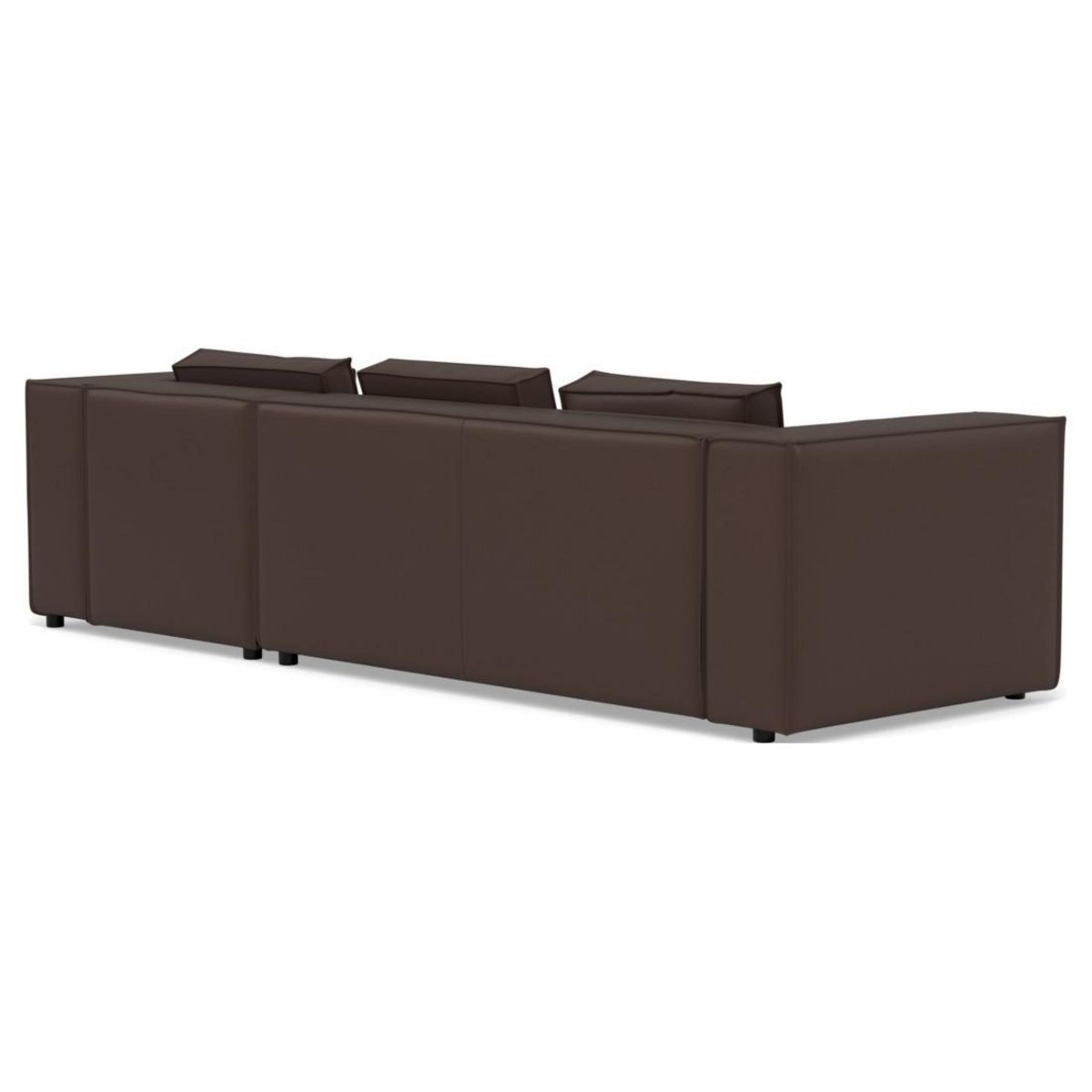 LISA DESIGN Stella - canapé d'angle droit 4 places en simili