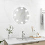 Voir la diapositive 3 : VIDAXL Miroir mural avec lampes LED Rond Verre