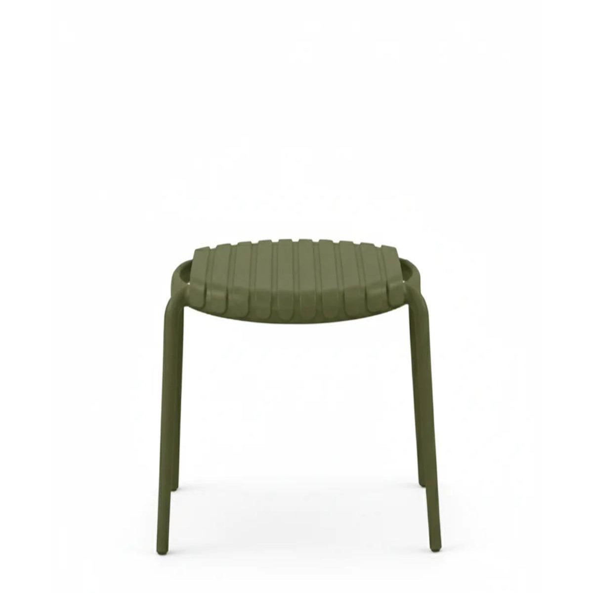 Jardiline Table basse de jardin ronde en résine PP 50 % recyclé Joysxee - Ø50 cm - Vert sauge - Jardiline