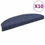 Voir la diapositive 2 : VIDAXL Tapis autoadhesifs de marches 10 pcs Bleu 65x21x4 cm Aiguillete