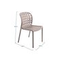 Voir la diapositive 3 : TOILINUX Lot de 4 chaises de jardin en polypropylène Sienne