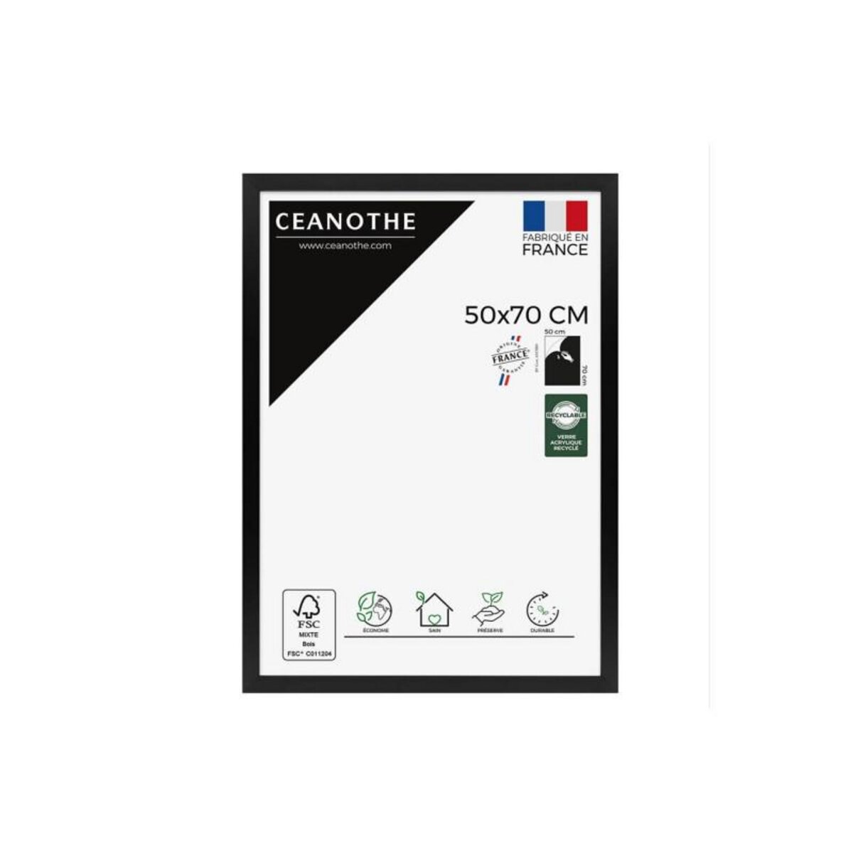 CEANOTHE Cadre Ceanothe CADRE 50X70 ETERNEL NOIR